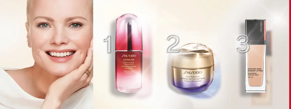 Shiseido Ultimune, Shiseido Vital Perfection & Shiseido Synchro Skin für einen perfekten Teint 