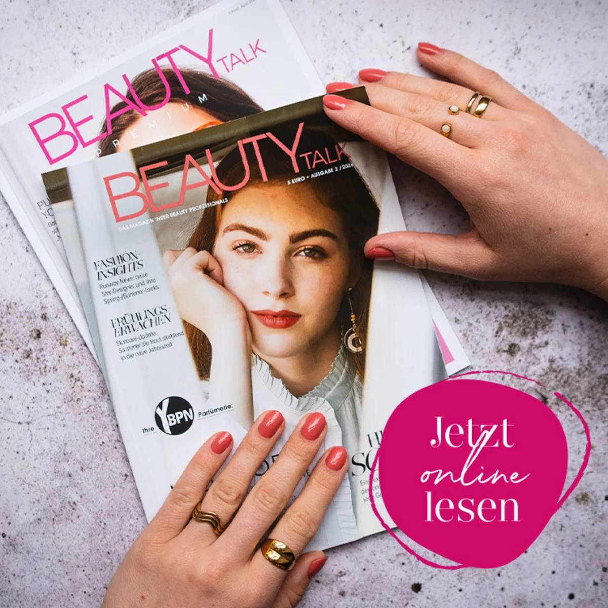 Close-up auf das Beautytalk Magazin