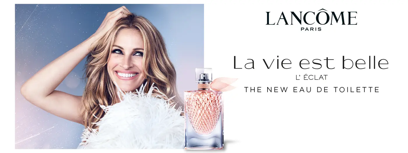 Model, Flakon und Schriftzug