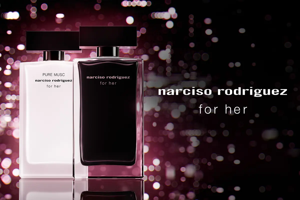 Kampagnenvisual der for her-Düfte von narciso rodriguez