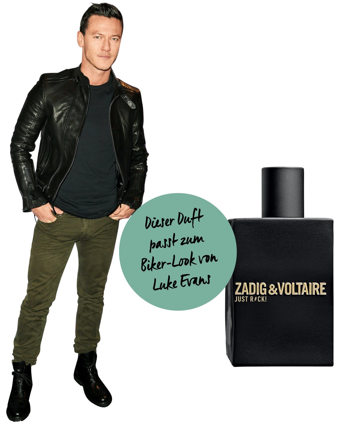 Schauspieler Luke Evans; „Just Rock!“ von Zadig & Voltaire
