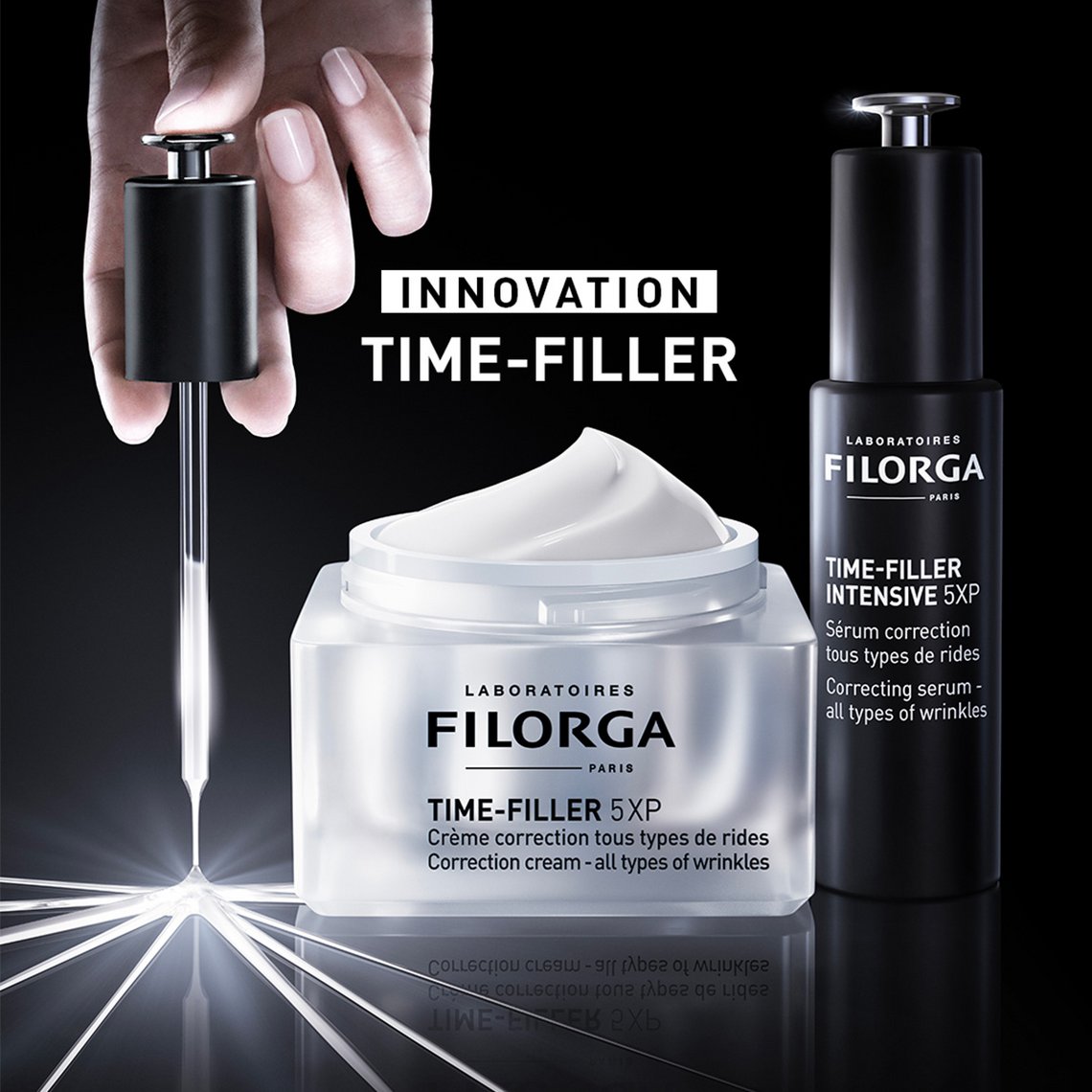 Produktabbildung TIME-FILLER-Pflegelinie von Filorga