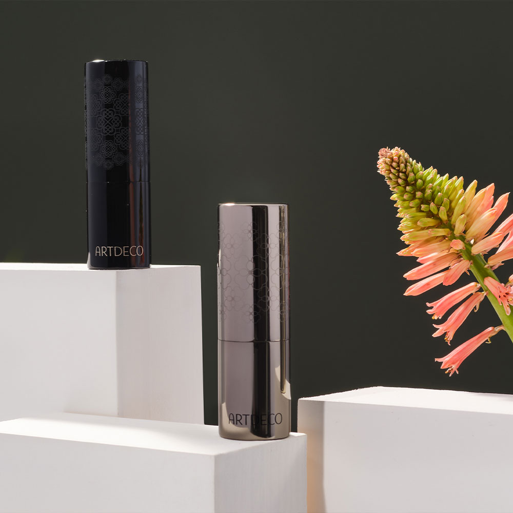 Couture Lipstick Case, 2 Varianten aus der ARTDECO Green Couture Kollektion