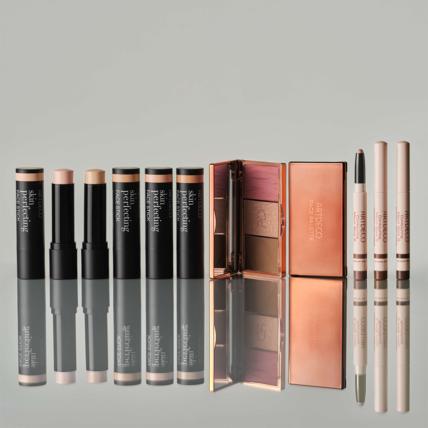 Artdeco Teint-Produkte mit Face Sticks, Face Palette und Contouring-Stiften für perfektionierten Teint