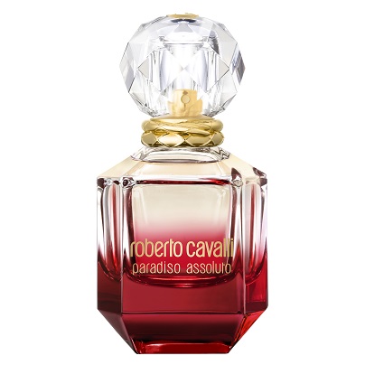 Rot-weißer Parfum-Flacon von Roberto Cavalli Paradiso Assoluto