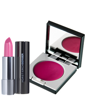 Rich Attitude Lipstick Deep Rose und Silky Cream Blusher in der Farbe Cherry Pink von Horst Kirchberger