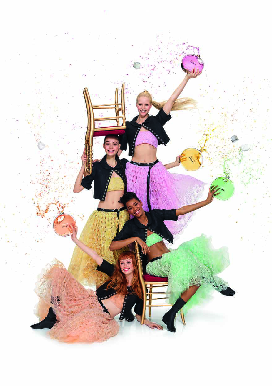 Models mit Parfumflakons