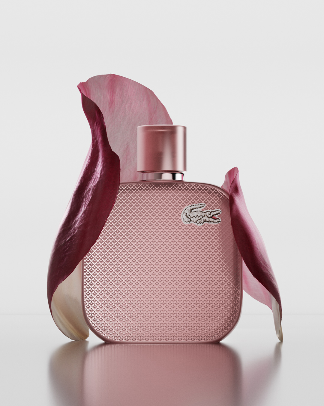 Lacoste L.12.12 Silver Rose – Eau de Parfum für Damen, Produktabbildung und Ingredienzien