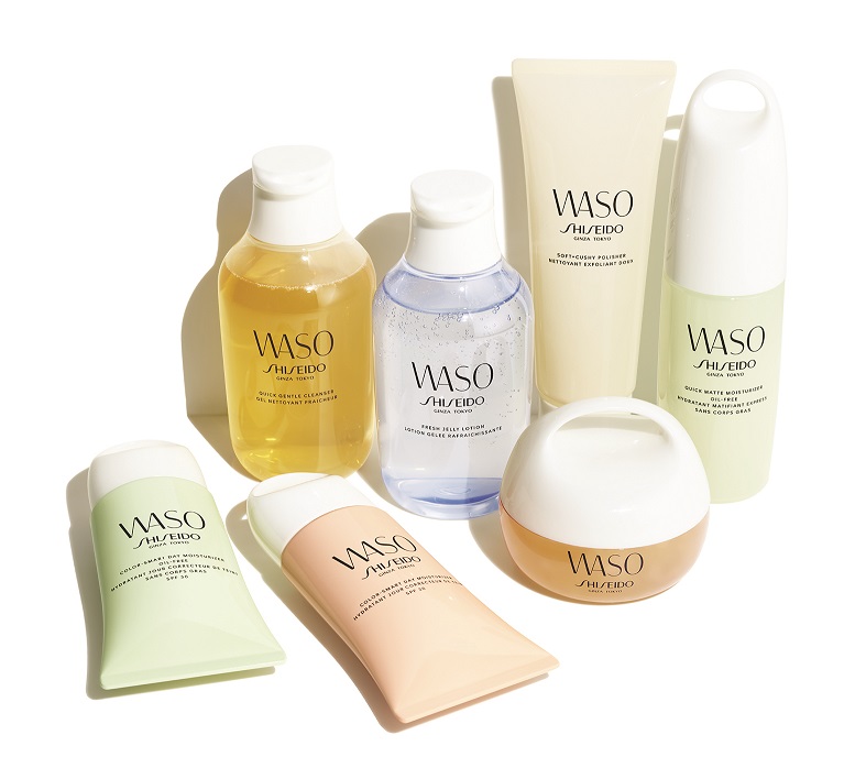 Alle Pflegeprodukte der Shiseido Waso Gesichtspflege-Linie
