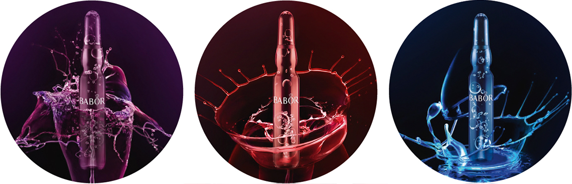 Lilane, rote und blaue Beauty Ampulle von BABOR