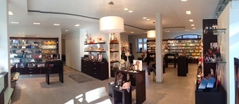 Verkaufsraum der Parfümerie Prasch